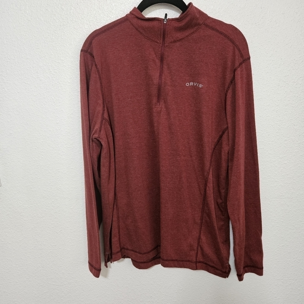 Mens Orvis 1/4 zip down size medium